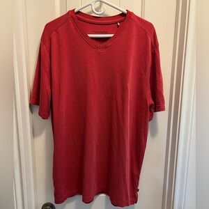 Tommy Bahama Men's Red V-Neck Shirt